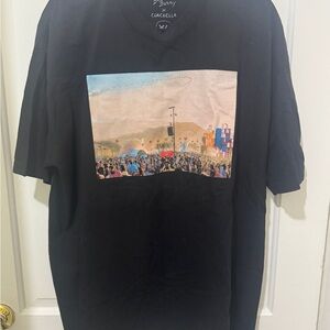 Bad Bunny x Coachella Black Graphic T-Shirt